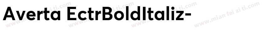 Averta EctrBoldItaliz字体转换